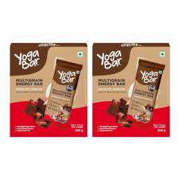 Yogabar: Chocolate Chunk Energy Bars | Goodness of wholegrain & Seeds | Pack of 20