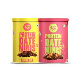 Yogabar: Date Bite Choco Dip and Plain combo 200gm each
