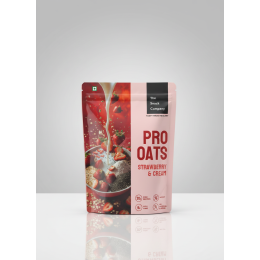 The Snack Company: Protein Oats - Strawberry & Cream | 20gm Protein | 6gm Fibre |60gm