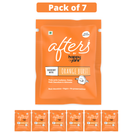 Happy Jars: Afters by Happy Jars - Healthy Dessert Bite - Orange Burst - 125 gm (7pcs)
