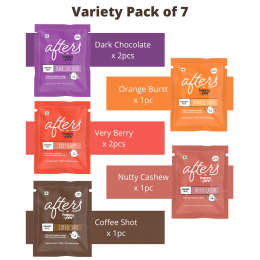 Happy Jars: Afters by Happy Jars - Healthy Dessert Bite - Variety Pack - 125 gm (7pcs)