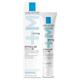 La Roche-Posay: Effaclar Duo+M Gel with Salicylic acid, Anti-Acne Moisturiser for Acne-Prone Skin 40ml