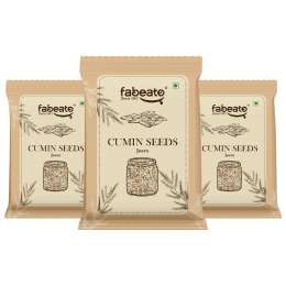 Fabeato: Cumin Seeds Whole Premium Jeera 200gm Pack of 3