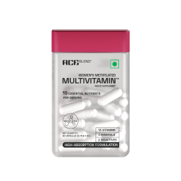 Ace Blend: Methylated Multivitamin for Women, Supports Immunity, Focus & Heart Health (60 Capsules)