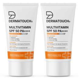 Dermatouch: Dermatouch Multivitamin Spf 50 Pa+++ Sunscreen Gel - 30gm  Pack Of 2