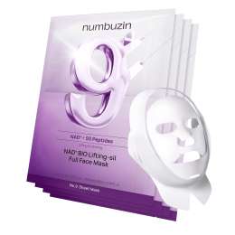 Numbuzin: No.9+ Nad+ Bio Lifting-Sil Full Face Mask 28ml*4ea