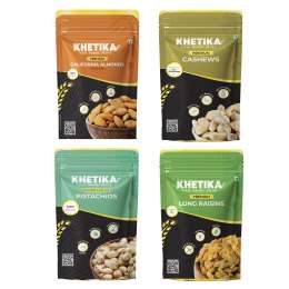KHETIKA: Premium Grand Dry Fruits Combo 200gm Each