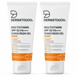 Dermatouch: Dermatouch Multivitamin Spf 50 Pa+++ Sunscreen Gel 50gm Pack Of 2