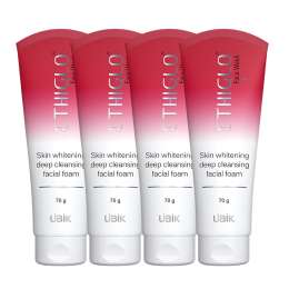 Ethiglo: Deep Cleansing Facial Foam Face Wash for Healthy, Soft and Smooth Skin | Removes Dirt, Impurities and Excess Oil | Suitable for All Skin Types | Pack of 4 - 70gm
