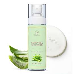 Milky Moon: Aloe Vera Cooling & Hydrating Face Toner  Oil Balance, Pore Care & Bright Skin | Summer Special 100ml