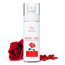 Milky Moon: Rose Ark Premium Rose Water/Face Toner 100ml | No Paraben | Alcohol Free | Cleanses, Hydrates & Moisturises Skin | Balances & Restores Skin's pH Levels | For All Skin Types