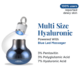 Numour: Damn Dewy 30gm | Intense Hydration & Barrier Repair Pressed Serum 30g | Blue LED Smart Jar