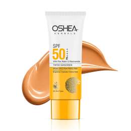 Oshea Herbals: Rice Water Tinted Sunscreen SPF 50 ++++ (Caramel-05) 50ml