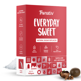 TruNativ: Everyday Sweet | Monkfruit Sweetener Powder | Zero-Calorie Sugar Substitute | 1:1 Sugar Replacer for Cooking & Baking | Diabetic & Keto Friendly | 900gm (Pack of 1)