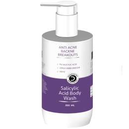 Dermistry: 1% Salicylic Acid Niacinamide Exfoliating Body Wash for Back Acne Oily Acne Prone Skin 200ml