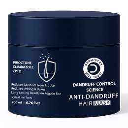 Dermistry: Anti Dandruff Hair Mask Piroctone Climbazole & ZPTO Treatment for Flakes Dry Itchy Scalp 200ml