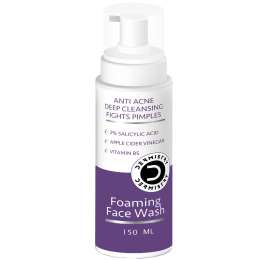 Dermistry: 2% Salicylic Acid Niacinamide Foaming Face Wash for Oily Acne Prone Skin Open Pore Pimples 150ml