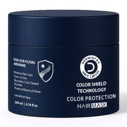 Dermistry: Color Protection Hair Mask for Chemical & Heat Treated Damaged Hair for Smoothening Shine 200ml