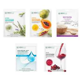 Mirabelle: Bright Skin Facial Sheet Mask Pack of 5