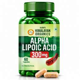Vlado's Himalayan Organics: Alpha Lipoic Acid 300mg | Boost Liver Function, Healthy Blood Sugar, Antioxidant | Good For Nerves And Heart Functioning - 60 Veg Capsules
