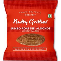 Nutty Gritties: Jumbo Roasted Almonds - 24 gm -(Pack Of 4)