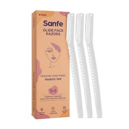 Sanfe: Glide Face Razor for painfree facial hair removal (3 Units)
