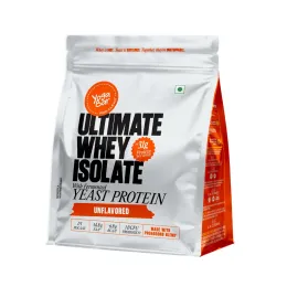 Yogabar: Yeast + Whey Protein Powder | High Protein Blend | Unflavored | Muscle Support | 500gm