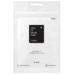 COSRX: Master Patch Clear Fit | Invisible Acne Patch | Hydrocolloid Patch | Blemish Care | 18 Patches