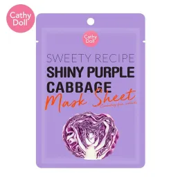 Cathy Doll: Shiny Purple Cabbage Mask | Antioxidant-Rich Sheet Mask | 25gm
