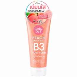 Cathy Doll: Peach Smoothie Vitamin B3 Body Scrub | Exfoliating Body Polish | Smooth & Soft Skin | 320gm