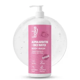 Bake Cosmetics: Alpha Arbutin + Rice Water Brightening Body Wash for Dullness & Uneven Skin Tone 500ml