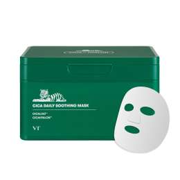 VT Cosmetics: CICA Daily Soothing Mask | Calming Care | Redness Relief | Sensitive Skin | Soothing | 30ea