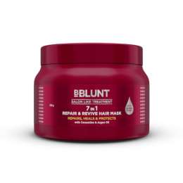 Bblunt: 7 In 1 Repair & Revive Hair Mask | Damage Repair | Deep Nourishment | Reduces Frizz | Strengthens Hair | Restores Shine | 250gm
