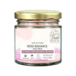 Ecotyl: Rose Radiance Face Pack | Skin Glow & Brightening | 75gm
