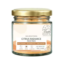 Ecotyl: Citrus Radiance Face Pack | Tan Removal & Glow | 75gm