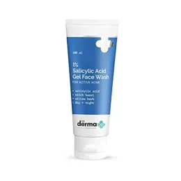 The Derma Co: 1% Salicylic Acid Gel Face Wash | Salicylic Acid & Witch Hazel | Active Acne | 100ml