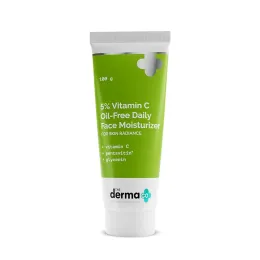 The Derma Co: 5% Vitamin C Oil-Free Daily Face Moisturizer | Skin Radiance | 100gm