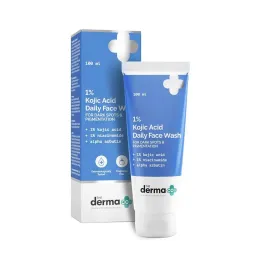 The Derma Co: 1% Kojic Acid Face Wash | Reduces Dark Spots & Pigmentation | Cleanses & Brightens Skin | 100ml