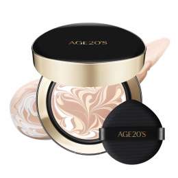 Age 20's: Signature Essence Pact Intense Cover SPF50 15C | Cushion Foundation | Full Coverage | Long-Lasting | SPF Makeup | 14gm