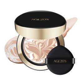 Age 20's: Signature Essence Pact Intense Cover SPF50 19C | Cushion Foundation | Full Coverage | Long-Lasting | SPF Makeup | 14gm