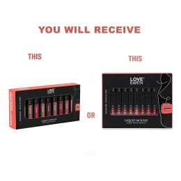 Love Earth: Liquid Mousse Miniature Liquid Matte Lipstick - Pack of 9 - 2ml each