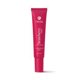 Oteria: Strawberry Tinted Lip Plumping Balm | With Encapsulated Peptides, Vitamin E & Caffeine | 10g