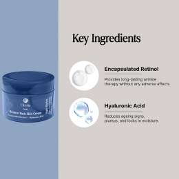 Oteria: Bounce Back Skin Cream | With Encapsulated Retinol and Hyaluronic Acid | Night Skin Repair Cream | 12gm
