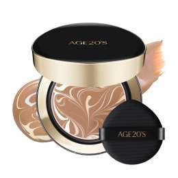 Age 20's: Signature Essence Pact Intense Cover SPF50 28N | Cushion Foundation | Full Coverage | Long-Lasting | SPF Makeup | 14gm