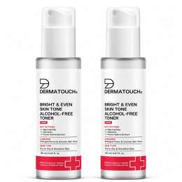 Dermatouch: Dermatouch Bright & Even Skin Tone Alcohol Free Toner With 3% Niacinamide  Face Toner For Dullness, Dehydration & Open Pores / Suitable For All Skin Types 150ml  Pack Of 2