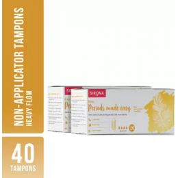 Sirona: Premium Digital Tampon (Heavy Flow) - 40 Tampon (2 Pack - 20 Tampon Each)