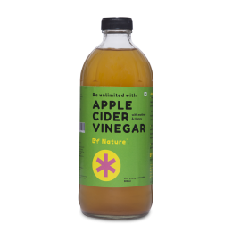 By Nature: Raw Unrefined Apple Cider Vinegar with Honey - 500ml