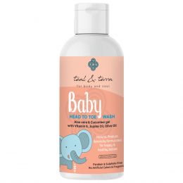 Teal and Terra: Baby Head To Toe Wash With Aloe Vera & Cucumber Gel - 200ml