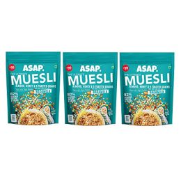 WIMWI Foods: Wholegrain Muesli Badam Milk - 360 gm (Pack of 3)