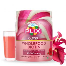 Plix Life: Olena Plant-Based 10000mcg+ Biotin - Rose - 120 gm (Pack of 1)